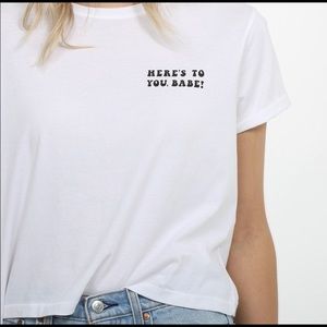 The “Here’s to you babe” Crew Neck Cropped